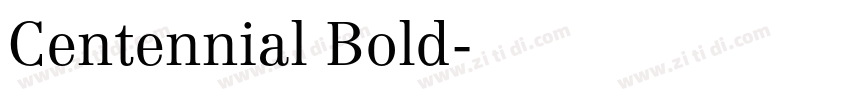 Centennial Bold字体转换